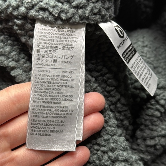 Levi's Black Sherpa Lined Trucker Denim Jacket Size XL - Picture 8 of 11